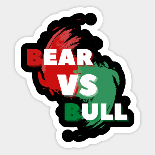 Bear vs Bull Sticker